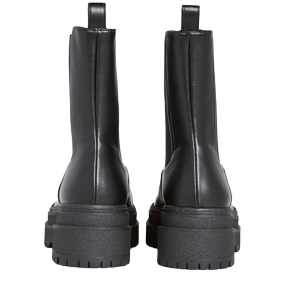 NWOT Good American Combat Chelsea Boots Sz 8 | Good American Combat Black Boots- - Picture 2 of 11